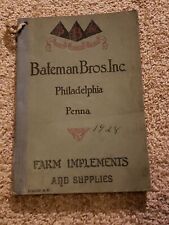 Bateman Bros Farm Catalog Centaur Allis Tractor Cushman Stover Engine picture
