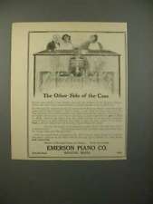 1914 Emerson Player Piano Ad - Other Side of Case picture