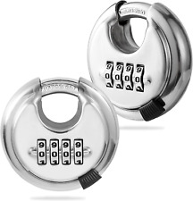 round Combination Lock Uncuttable Combination Disc Padlock 3/8 Inch Sh... picture