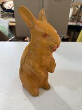 Antique Paper Mache Bunny Rabbit Candy Container Figure 6 1/2