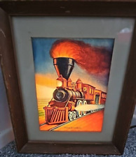 Econolite 1953 Pioneer Express Railroad Train Picture Frame Motion Lamp. Works picture