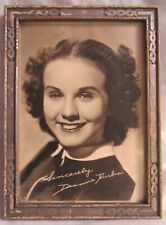 Vintage Deanna Durbin Signed Black and White Photo Dated 1937 picture