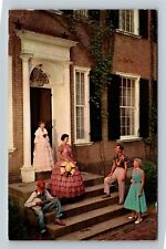Bardstown Kentucky, My Old Kentucky Home Character Actors Guests Chrome Postcard picture