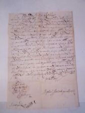 ANTIQUE 1803 LEGAL DOCUMENT - IN ITALIAN - NOTORIZED - AUTHENTIC - TUB BBBK picture