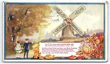 1918 GRINNELL IOWA CHURCH SUNDAY SCHOOL GRAND RALLY DAY PROVERBS POSTCARD Z4145 picture