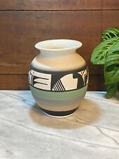 Vintage Ute Mountain Tribe Art Pottery Vase Native American ~ Signed picture
