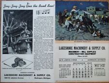 Cowboy/Western 1945 Advertising Calendar: Rip-Roaring Dodge City - Muskegon, MI picture