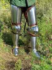 Medieval Combat Leg Armor Set SCA LARP Steel Leg Armour Cosplay Armor Costume picture