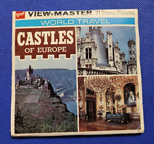 COLOR gaf B146 World Travel Castles of Europe view-master 3 Reels Packet Set picture