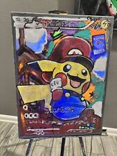 Super Mario Pikachu Card Inspired Painting picture