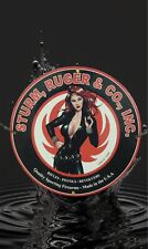 STURM,RUGER & CO PINUP BLACKWIDOW PORCELAIN GAS OIL ARMORY REVOLVER PLATE SIGN picture
