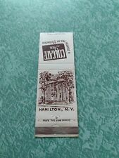 Vintage Matchbook Ephemera Collectible E14 Hamilton New York Colgate inn picture