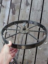 Industrial Age Steampunk Cast Iron Wheel re purpose as Kitchen Utensil Hanger?  picture