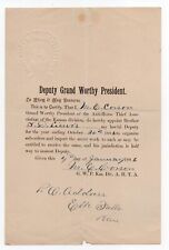 Rare 1886 Circular from President of the Anti Horse Thief Association of Kansas picture
