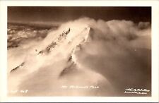 Vtg 1930s RPPC Postcard Birds Eye View Peak Mt McKinley Signed Hewitts Unposted picture