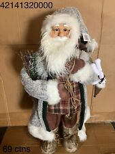 32in Santa Claus Luxe Standing Figure Christmas Decor Collectible New in Box picture