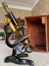 Early Version - Antique W. Watson & Sons Ltd Service Microscope - c1921, Cased picture