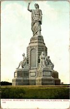 Postcard The National Monument To Forefathers Plymouth Massachusetts MA picture