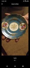 Very Rare 1900s Antique Royal Sealy China Emerald Green Saucer picture