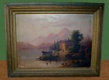 19th Century Antique Wood Frame Grape Pattern with Signed Painting 32 x 25 picture