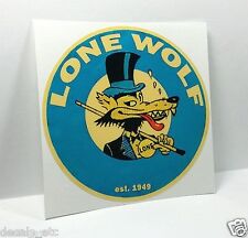 LONE WOLF Vintage Style DECAL, Vinyl STICKER, rat rod, racing, hot rod picture