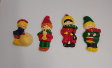 VTG Plaster Dough Little Art Band & Carolers Holiday Christmas Decor Ornaments picture