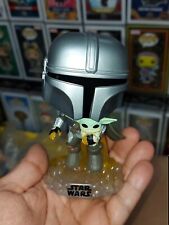Funko POP The Mandalorian flying with The Child #402 Loose Oob Out Of Box picture