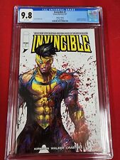 Invincible 1 Whatnot Exclusive Tyler Kirkham BATTLE DAMAGE Trade Variant CGC 9.8 picture