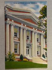 Jackson TN-Tennessee Union University St. Front View,Pillars Vtg Unused Postcard picture