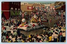 Minneapolis Minnesota Postcard Colorful Floats Aquatennial Parade c1940s Vintage picture