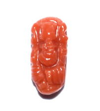 Lord Ganesha In Natural Coral / Coral Ganesha - 2.55 Carats - Lab Certified picture