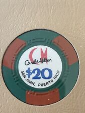 $20 Caribe Hilton San Juan Puerto Rico Casino Chip **Rare** CHC-20a picture