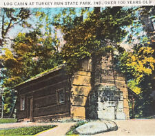 Vintage 1935 Ephemera RPPC Postcard Souvenir Turkey Run State Park WB Guthrie picture