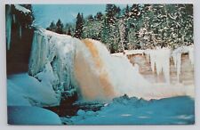 The Rushing Tahquamenon Falls Michigan's Upper Peninsula Chrome Postcard 87 picture