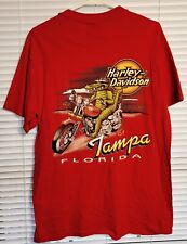 Vintage Harley-Davidson of Tampa, Florida Printed T-Shirt Size Medium picture