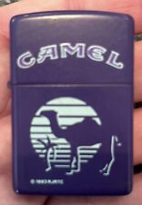 Vintage 1993 Purple Camel Sunset Cigarette Matte Zippo Lighter Cigar Tobacco picture