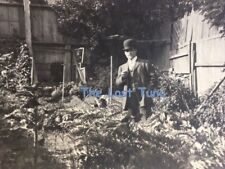 Antique Original Photograph Dapper Handsome San Francisco Man in Garden picture