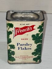 Frenchs Parsley Flakes Paper Label Spice Tin picture