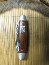 VTG. IMPERIAL ( OFFICIAL BOY SCOUT )  5 BLADED  POCKET KNIFE/  ROSEWOOD   SCALES picture