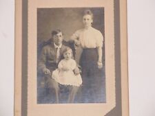 Vintage 1910's-1920's Photo Young couple with child (identified) picture