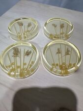 Set Of 4 Lucite Coasters picture
