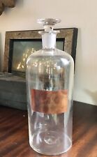 Antique Old 19th Century Hand Blown Glass Elixir Bottle Pontil Label Medicine Rx picture