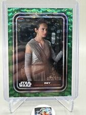 2023 Topps Star Wars Flagship Rey /499 Green Foil Daisy Ridley Force Awakens picture