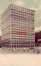 glitter card CHICAGO, IL RAILWAY EXCHANGE BUILDING PRE-1907 picture