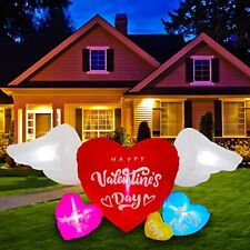 Trystway 6 Ft Valentine's Day Inflatable Sweet Heart with Wing Decoration Candy picture
