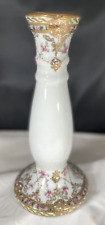 Vintage Hand painted Nippon 9 1/4” Candle Stick Gilded picture