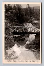 Skagway AK-Alaska, Pitch Fork Falls, Yukon Route, Antique Vintage Postcard picture