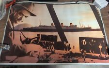 HOWARD HUGHES Flying Boat Queen Mary Poster Long Beach CA 1984 32