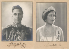 King George VI & Queen Elizabeth ~ Signed Photos From 1939 USA Visit ~ PSA DNA picture
