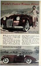Frank Kurtis 1941 Mercury & World's Fastest Woman Driver 1949 pictorial picture